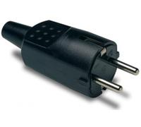 FAMATEL m111772 fiche bipolaire 16 A caoutchouc noir