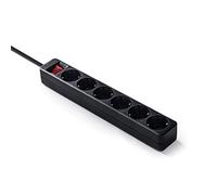 FAMATEL Multiprise Ecosockets 6 Prises avec Interrupteur Lumineux 1,5 m jusqu'à 3 500 W Protection Enfant Prise Multiple Orientation Prises à 45° Évite Les consommations fantômes