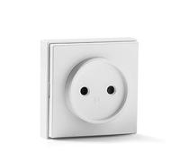 FAMATEL Prise sans TT | Surface | 65 x 65 mm | 16A | 250V | Installation facile | Série 5000 | Blanc |
