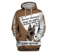 famesale J'Ai demandé à Dieu Un véritable ami Alors il m'a envoyé Un Berger Allemand Imprimé 3D Sweat à Capuche Pullover Streetwear Tracksuit Love Dog