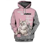 famesale Le Temps passé avec Bengal n'est jamais Perdu Sweat à Capuche imprimé en 3D Pull Unisexe Animaux Sweats à Capuche rigolos Casual Streetwear Tracksuit