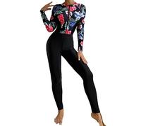 famesale Modeste Imprimé Maillot de Bain Une pièce Natation Plongée Rash Guard Maillots de Bain Bodycon Combinaison Burkini Musulman