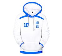 famesale Unisexe Enfants Adultes Anime Captain Tsubasa décontracté Sweat à Capuche à Manches Longues Ozora Tsubasa Sweats