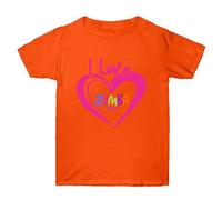 famesale Vêtements D'entraînement Unisexes pour La Zumba T-Shirt Décontracté à Col Ras du Cou Imprimé Amour Top à Manches Courtes Zumba Loose Dance Fitness I Love Zumba T-Shirt Imprimé