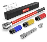 FAMEX 10886-3-RS1 ynamométrique 1/2" (12,5 mm) - 30-210 Nm - Douilles de visseuse à percussion en acier chrome-molybdène rotative - Avec adaptateur d'extension - Pour voiture, moto, van