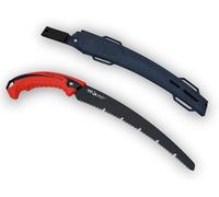 FAMEX 5513 Scie d'élagage japonaise 300 mm 7 TPI - Fabriquée au Japon, denture M et revêtement de friction PTFE, ultra tranchante - Scie japonaise pour jardin, élagueuse, scie à main