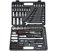 Famex 568-FX-46 Coffret de clés 120 pièces 12,5 mm (1/2") et 6,3 mm (1/4") 4-32 mm