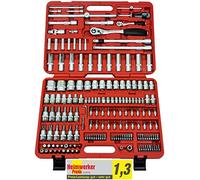 FAMEX Jeu de clés à cliquet et de douilles - mallette à outils professionnelle 525-16