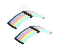 FAMEY Cintres colorés en Mousse éponge, 10 pièces, Support Flexible Pliable pour Camping en Plein air Voyage, Porte-vêtements antidérapant à Large épaule