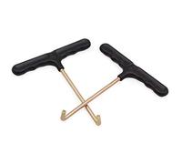 Famgee Lot de 2 outils de traction pour trampoline avec crochet pour l'installation du ressort et le démontage (crochet en T).