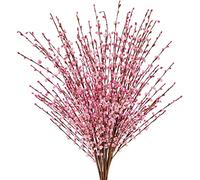 Famibay Tige de Fleur Jasmin Artificielle Long Rose Branche de Fleurs Artificielles 20 Pièces Plante Artificielle Interieure Exterieur Arrangement Floral Artificiel Bouquet Fleur pour Vase Mariage
