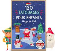 Famifidus 120 Tatouages pour enfants respectueux de la peau I Dermatologiquement TRÈS BIEN I Tatouages pour enfants MADE IN GERMANY I Nos tatouages (Noël)