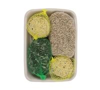 Famiflora Mélange d'hiver avec 4 aliments pour oiseaux soignés - 320 g - Mélange de bulbes de mésange et de graines de tournesol : alimentation hivernale complète et plus de variété