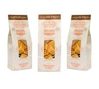 Famiglia Desideri - Brigidini de Lamporecchio à l'anis sans gluten, biscuits croustillants artisanaux italiens, petites feuilles typiques toscanes sucrées traditionnelles, 600g