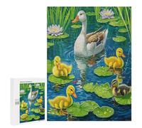 Famil Canard Puzz 500 Pièces Sign Morne 3D scène pastora Jeu D'Intelligence pour Adultes Et Enfants Relaxation & Art CaauFête Famil 500 PCS