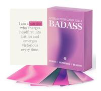 Familavida Badass Affirmation Cards for Women, 60 Unique Positive Daily Affirmation Cards Deck, Badass Affirmation Motivational Mindfulness Cards for Spiritual Self Care, Birthday Gifts for Women