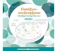 Familien Wochenkalender Dots 2025 - Familien-Timer - Termin-Planer - Kinder-Kalender - Familien-Kalender - 30,5x30,5