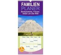 Familienplaner 2026 - Backpackerin, Frauen reisen um Die Welt mit 5 Spalten (Wandkalender, 21 x 45 cm) CALVENDO: Es warten unzählige Abenteuer auf ... und los geht's auf eine Reise um die Welt.