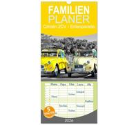 Familienplaner 2026 - Citroën 2CV - Entenparade mit 5 Spalten (Wandkalender, 21 x 45 cm) CALVENDO: Von der Bauernkutsche zum Kultobjekt.