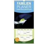 Familienplaner 2026 - Costa Rica tierisch gut mit 5 Spalten (Wandkalender, 21 x 45 cm) CALVENDO: Costa Ricas unglaublich vielfältige Tierwelt in ... - kunterbunt - exotisch - einzigartig!