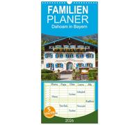 Familienplaner 2026 - Dahoam in Bayern mit 5 Spalten (Wandkalender, 21 x 45 cm) CALVENDO: Brillante Fotografien von Bayerischen Highlights