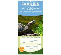 Familienplaner 2026 - Das Leben der Schildkröten mit 5 Spalten (Wandkalender, 21 x 45 cm) CALVENDO: Einzigartige Reptilien: Land- und Wasserschildkröten