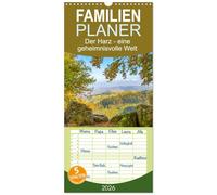 Familienplaner 2026 - Der Harz - eine geheimnisvolle Welt mit 5 Spalten (Wandkalender, 21 x 45 cm) CALVENDO: Der Harz ist voller Mythen, Legenden, Geschichte und Naturschönheiten.