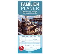 Familienplaner 2026 - Der tierisch lustige Piloten-Kalender mit 5 Spalten (Wandkalender, 21 x 45 cm) CALVENDO: Ein Muss für alle Piloten, die den Tag mit einem Lächeln beginnen wollen