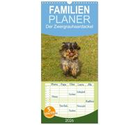 Familienplaner 2026 - Der Zwergrauhaardackel - Eigensinnig und Liebenswert mit 5 Spalten (Wandkalender, 21 x 45 cm) CALVENDO: Dackel, Dachshund oder Teckel