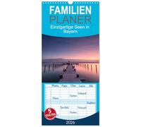 Familienplaner 2026 - Einzigartige Seen in Bayern mit 5 Spalten (Wandkalender, 21 x 45 cm) CALVENDO: Traumhafte See-Landschaften in Bayern