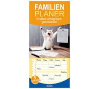 Familienplaner 2026 - Endlich erfolgreich geschieden mit 5 Spalten (Wandkalender, 21 x 45 cm) CALVENDO: Starte nach der Scheidung erfolgreich und tierisch humorvoll in ein neues Leben