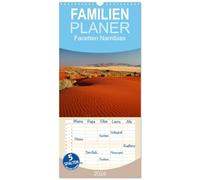 Familienplaner 2026 - Facetten Namibias mit 5 Spalten (Wandkalender, 21 x 45 cm) CALVENDO: Die Facetten Namibias: Wilde Tiere, farbige Wüsten, großartige Landschaften