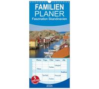 Familienplaner 2026 - Faszination Skandinavien mit 5 Spalten (Wandkalender, 21 x 45 cm) CALVENDO: Hanna Wagner zeigt bezaubernde Impressionen aus Schweden und Norwegen.
