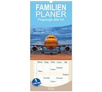 Familienplaner 2026 - Flugzeuge aller Art mit 5 Spalten (Wandkalender, 21 x 45 cm) CALVENDO: Eine Auswahl unterschiedlicher und teilweise seltener Flugzeugtypen.