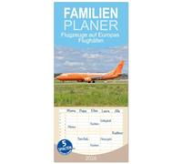 Familienplaner 2026 - Flugzeuge auf Europas Flughäfen mit 5 Spalten (Wandkalender, 21 x 45 cm) CALVENDO: Eine breite Auswahl von Flugzeugen, fotografiert auf unterschiedlichen Flughäfen in Europa.