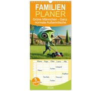 Familienplaner 2026 - Grüne Männchen - Ganz normale Außerirdische mit 5 Spalten (Wandkalender, 21 x 45 cm) CALVENDO: Entdecke eine humorvolle und ... charmant und unerwartet menschlich agieren.