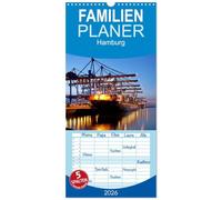 Familienplaner 2026 - Hamburg mit 5 Spalten (Wandkalender, 21 x 45 cm) CALVENDO: Der Kalender zeigt Highlights der Hamburger City mit Hafen, ... Planten un Blomen, Hamburger Dom und Alster.