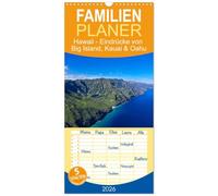 Familienplaner 2026 - Hawaii - Eindrücke von Big Island, Kauai & Oahu mit 5 Spalten (Wandkalender, 21 x 45 cm) CALVENDO: Schönheit und Vielfalt der hawaiianischen Inseln
