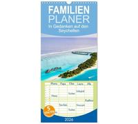 Familienplaner 2026 - In Gedanken auf den Seychellen mit 5 Spalten (Wandkalender, 21 x 45 cm) CALVENDO: Eine einzigartige Reise auf die Seychellen.