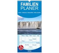 Familienplaner 2026 - Island - Gletscher, Wasserfälle, Heiße Quellen mit 5 Spalten (Wandkalender, 21 x 45 cm) CALVENDO: Die Erde in ihrem Urzustand. Das sind die Naturwunder Islands