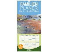 Familienplaner 2026 - Island - Künstlerin Natur mit 5 Spalten (Wandkalender, 21 x 45 cm) CALVENDO: Überraschende Farbspiele, faszinierende Strukturen, ... Islands, die oftmals übersehen werden.