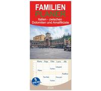 Familienplaner 2026 - Italien - zwischen Dolomiten und Amalfiküste mit 5 Spalten (Wandkalender, 21 x 45 cm) CALVENDO: Eine Reise durch Städte und ... dem Alpenraum und dem Golf von Neapel.