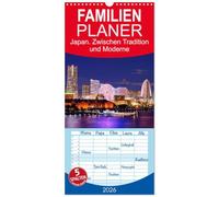 Familienplaner 2026 - Japan. Zwischen Tradition und Moderne mit 5 Spalten (Wandkalender, 21 x 45 cm) CALVENDO: Japans pulsierendes Leben inmitten von Tradition und Moderne