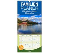 Familienplaner 2026 - KANADA - Rocky Mountains mit 5 Spalten (Wandkalender, 21 x 45 cm) CALVENDO: Bilderreise durch eine faszinierende Bergwelt
