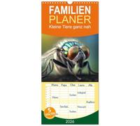 Familienplaner 2026 - Kleine Tiere ganz nah mit 5 Spalten (Wandkalender, 21 x 45 cm) CALVENDO: Farbenprächtige Makrobilder von Insekten, Spinnen und kleinen Tieren