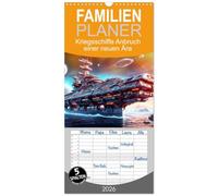 Familienplaner 2026 - Kriegsschiffe Anbruch einer neuen Ära mit 5 Spalten (Wandkalender, 21 x 45 cm) CALVENDO: Futuristische Schönheit der Kriegsschiffe von morgen.