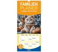 Familienplaner 2026 - Lustige Strick-Ideen mit 5 Spalten (Wandkalender, 21 x 45 cm) CALVENDO: Entdecke die humorvolle Welt des Strickens mit unseren ... hin zu skurrilen Accessoires ist alles dabei.