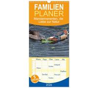 Familienplaner 2026 - Mandarinenenten, die Liebe zur Natur mit 5 Spalten (Wandkalender, 21 x 45 cm) CALVENDO: Wenn man die Mandarinen Enten sieht, ... Naturliebhaber nur das Herz höher schlagen
