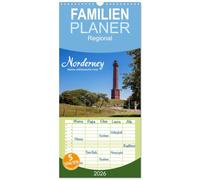 Familienplaner 2026 - Norderney. Meine ostfriesische Insel mit 5 Spalten (Wandkalender, 21 x 45 cm) CALVENDO: Norderney, ostfriesische Nordseeinsel mit stimmungsvollen Aufnahmen rund um die Insel
