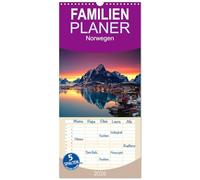 Familienplaner 2026 - Norwegen mit 5 Spalten (Wandkalender, 21 x 45 cm) CALVENDO: Landschaften in Nord Norwegen auf den Lofoten und Vesteralen